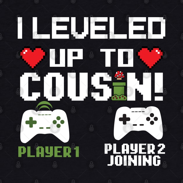 I Level Up To Cousin Gift Cousin Birthday Gift by mommyshirts